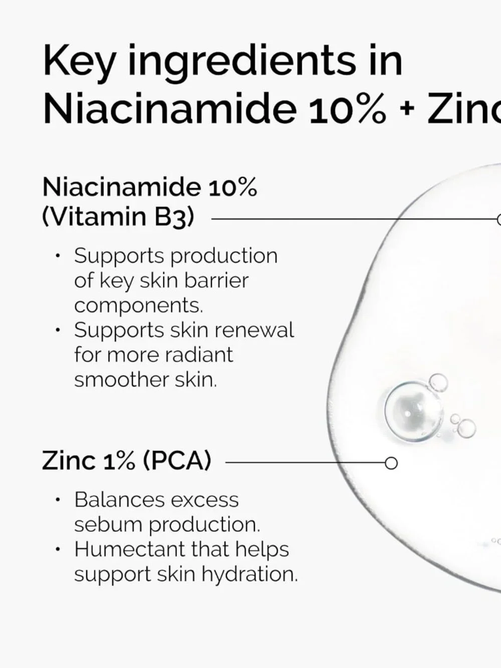 The Ordinary Niacinamide 10% + Zinc 1%, Smoothing Serum for Blemish-Prone Skin